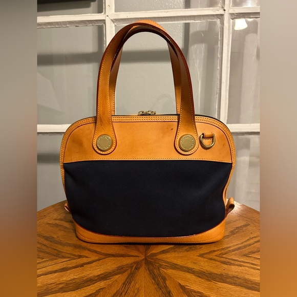 Dooney & Bourke Navy Canvas Satchel/Bag - Picture 11 of 11